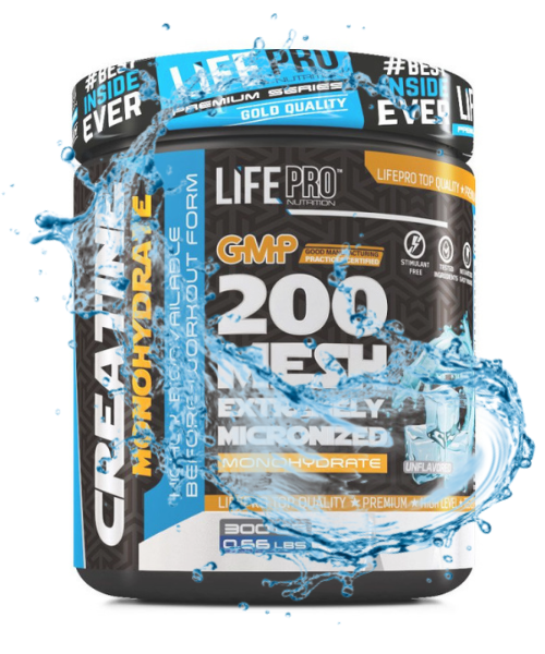 LIFE PRO CREATINE MONOHYDRATE UNFLAVORED 300G