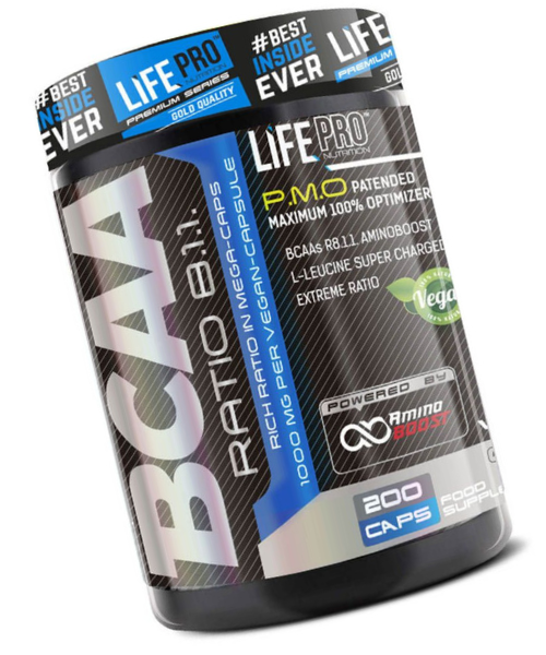 LIFE PRO BCAA 8.1.1 1000mg 200 tabs