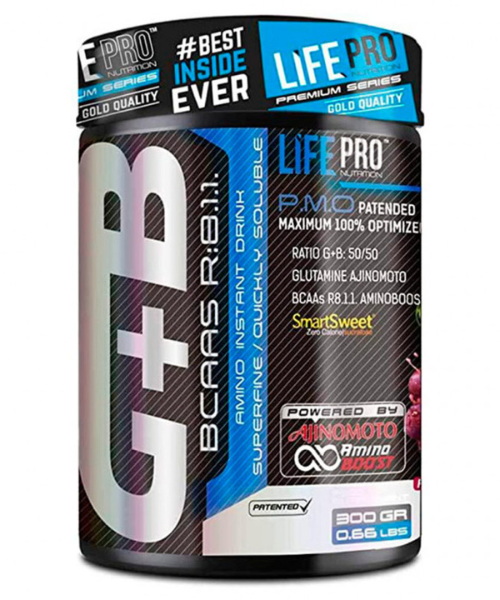 LIFE PRO BCAA + GLUTAMINA AJINOMOTO 300g